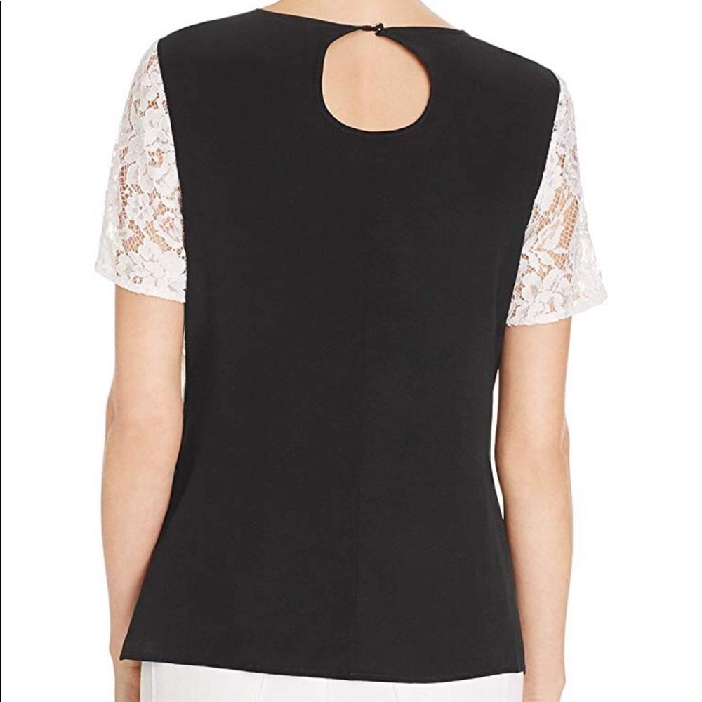 Dora Landa Lace Mini Zip Detail Blouse - Picture 2 of 3